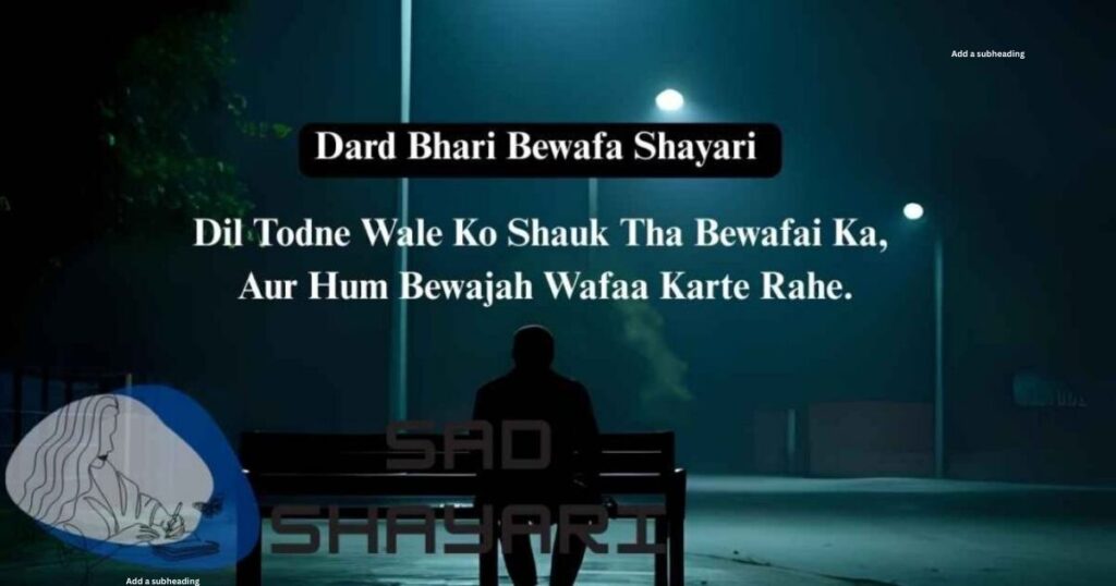110+ Dard Bhari Shayari 2025 | बेवफ़ाई और दर्द भरी शायरी