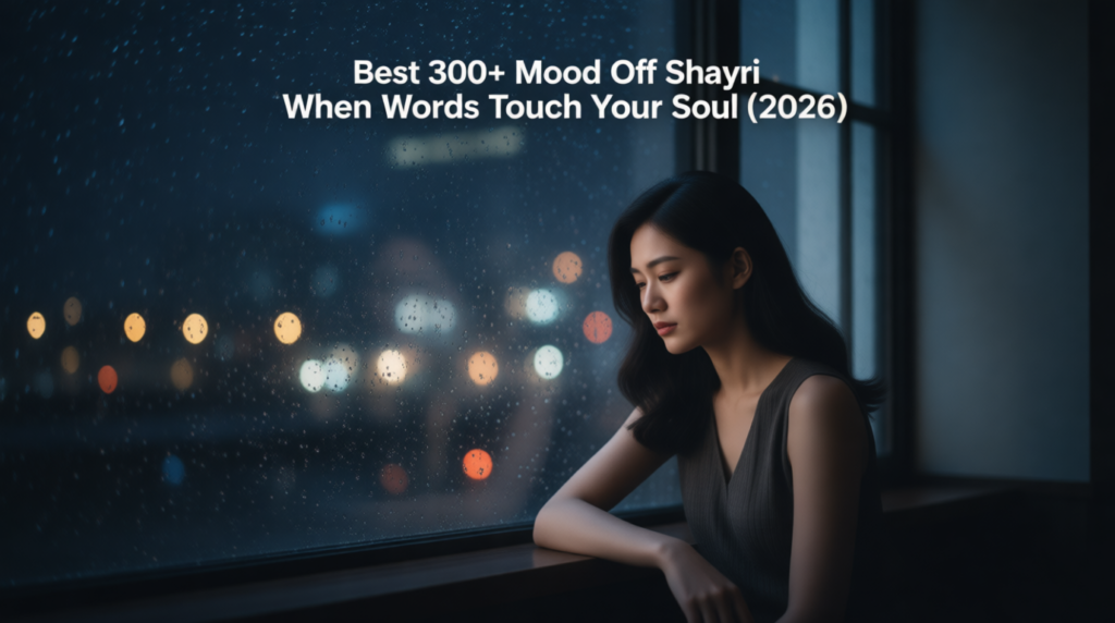 Best 300+ Mood Off Shayari – When Words Touch Your Soul (2026)
