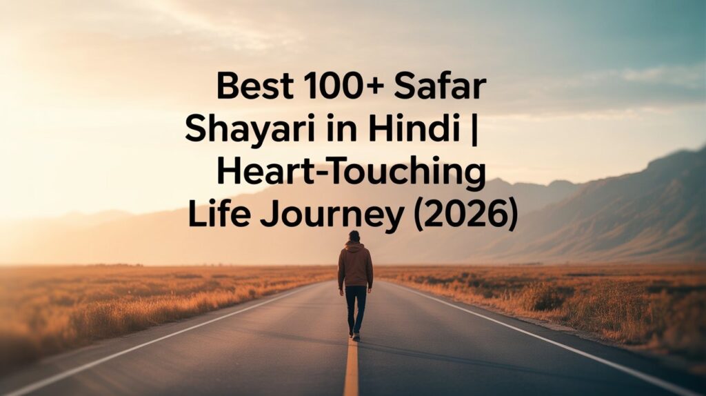 Best 100+ Safar Shayari in Hindi | Heart-Touching Life Journey (2026)