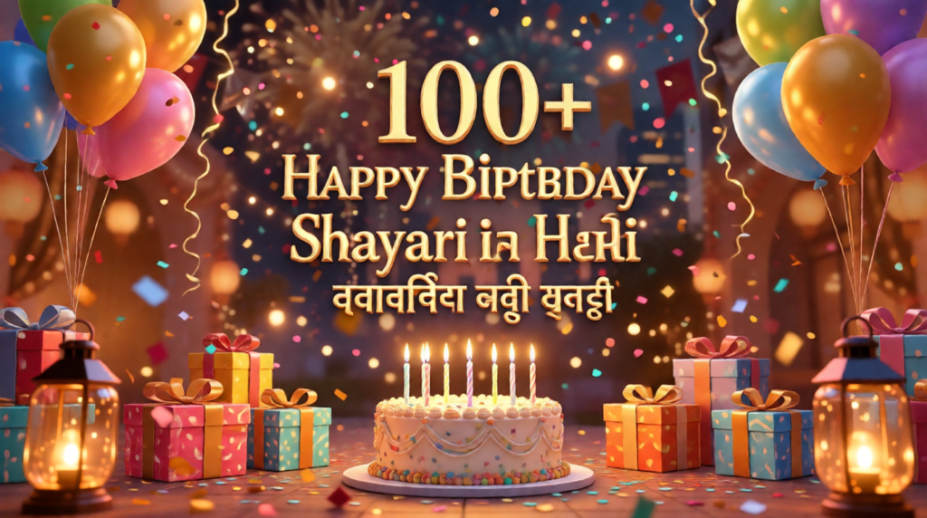 100+ Happy Birthday Shayari in hindi जन्मदिन मुबारक शायरी