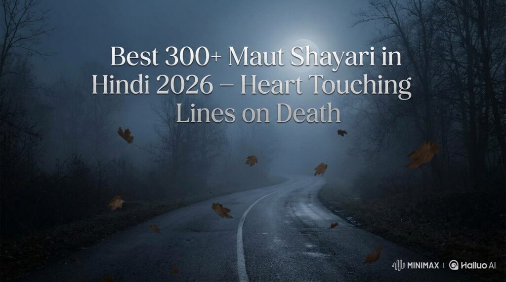 Best 300+ Maut Shayari in Hindi 2026-Heart Touching Lines on Death 