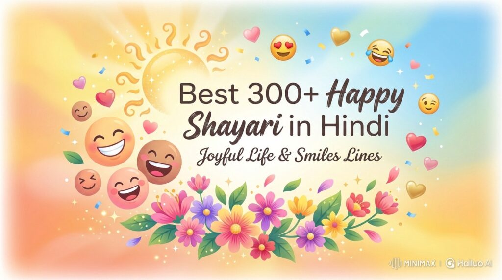 Best 300+ Happy Shayari in Hindi – Joyful Life & Smiles Lines