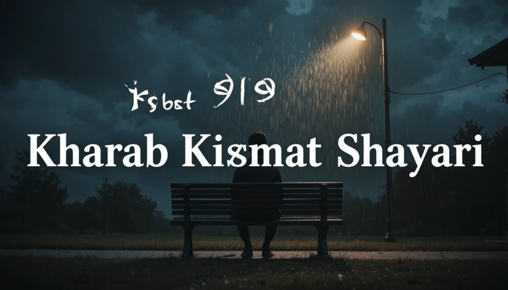 Best 99+ Kharab Kismat Shayari – Painful Lines on Fate & Life