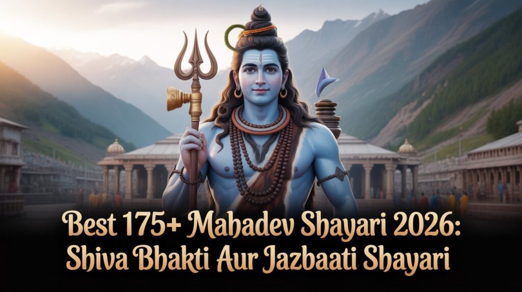 Best 175+ Mahadev Shayari 2026: Shiva Bhakti Aur Jazbaati Shayari