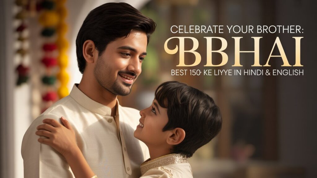 Celebrate Your Brother: Best 150+ Bhai Ke Liye Shayari in Hindi & English