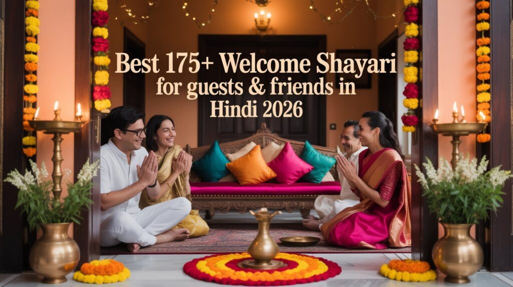 Best 175+ Welcome Shayari for Guests & Friends in Hindi 2026