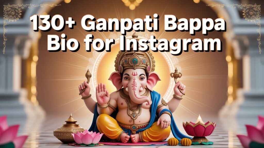 130+ Ganpati Bappa Bio For Instagram