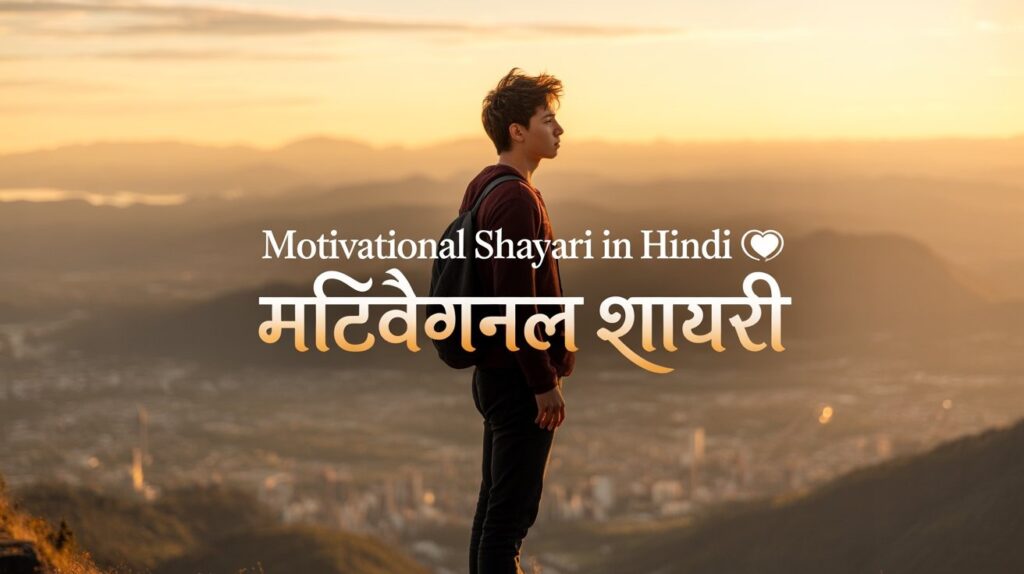 Motivational Shayari in Hindi 🎯 मोटिवेशनल शायरी
